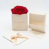 Cajas de rosas La Jolie Blanca RED02 de BELLE FLEUR ECUADOR, elegantes y decorativas para regalos o decoración floral.