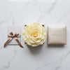 Cajas de rosas La Jolie Blanca Beige de BELLE FLEUR ECUADOR, con elegantes empaques para flores en tonos neutros