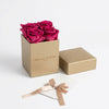 Cajas de rosas La Mini Dorada PINK 2 de BELLE FLEUR ECUADOR, con elegantes cajas de rosas rosadas, para regalos especiales.
