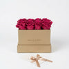 Cajas de rosas La Midi d'Or PINK de BELLE FLEUR ECUADOR, con rosas rosadas y elegante presentación.