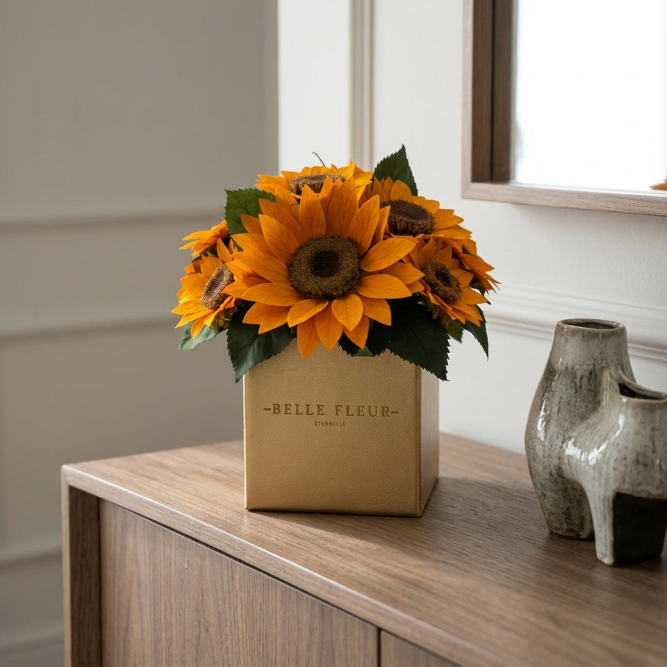 Cajas de rosas La Mini Rosé Tournesol de BELLE FLEUR ECUADOR con flores rosadas y detalles delicados en una presentación elegante
